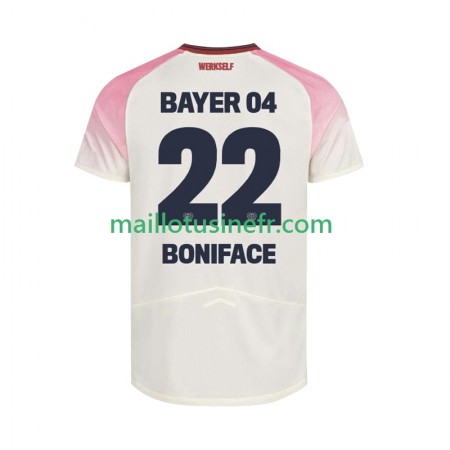 Maillot de Foot Bayer 04 Leverkusen Victor Boniface 22 Extérieur 2025-26 Maillot de Foot Bayer 04 Leverkusen Victor Boniface 22 Extérieur 2025-26